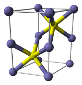 Kristalstructuur van ijzer(II)sulfide