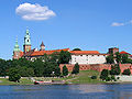 Vistül Irmağı'da Wawel kalesi