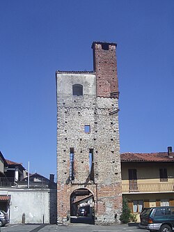 The medieval gate-tower.