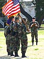 Pershing Rifles color guard