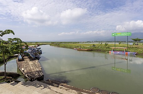 Dock at Kampung Rawa, overlooking Rawa Pening