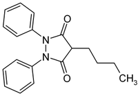 Strukturformel von Phenylbutazon