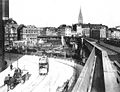 Geschichte der Hamburger Hochbahn - Viadukt zwischen Baumwall und Rödingsmarkt 1912