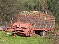 Pickup an einem älteren Ladewagen. Zu sehen ist auch die Antriebseinrichtung