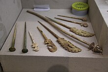 Pins and other tools fashioned from bone