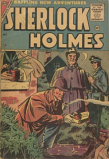 Εξώφυλλο του Σέρλοκ Χολμς #1, Οκτ 1955, Charlton Comics