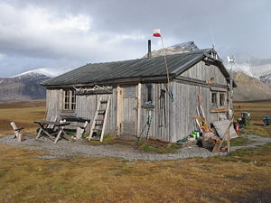 Former Polish polar station on Spitsbergen