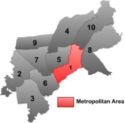 Beilin District (red) in Suihua City