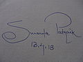 Sunanda Patnaik's signature