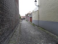 De straat genaamd Vuldersreitje, vanaf de Rodestraat