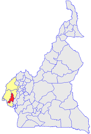 Department location in Cameroon