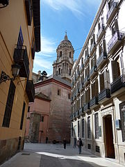 Málaga eski şehrinde "San Agustin Sokagi"