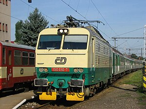 Lok 150 010 in Chlumec nad Cidlinou in Ursprungslackierung