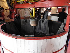 Classic mash tun at De Dolle Brewery in Esen, Belgium