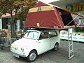 Fiat 500 „Giardiniera“ mit Campingzelt