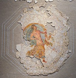 Deckenmalerei aus der Maison à Portiques. Ende 1. Jh. n. Chr.