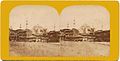 1865-1870 erken stereo kartta Ayasofya Camii ve ahşap evler