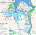 Jadebusen mit ehemaligen Inseln