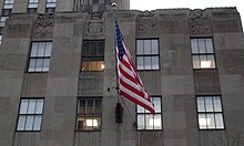 Bas reliefs representing the four continents at Rockefeller Center