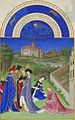 Οι Πολύ Πλούσιες Ώρες του δούκα ντε Μπερρύ : Απρίλιος, μικρογραφία, 1411-16, Chantilly, Μουσείο Κοντέ