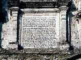 Tablet describing charitable bequest on almshouse at Malmesbury