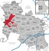 Lage der Gemeinde Nördlingen im Landkreis Donau-Ries