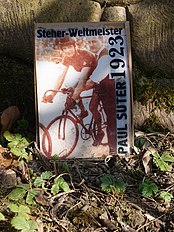 Paul Suter (1892–1966) Radsportler. Emil Pauls (1901–1973), Erika Pauls-Eisenbeiss (1910–1973). Grab auf dem Friedhof am Hörnli.