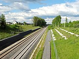 Rail Baltica track in Rokai (Kaunas district)