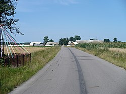 View of Rostki from Stylągi