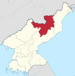 Location of Ryanggang Province