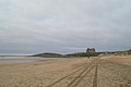 Towan Head and the Headland Hotel from Fistral Beach