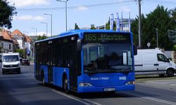 165-ös busz a Szépvölgyi úton