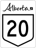 Highway 20 marker