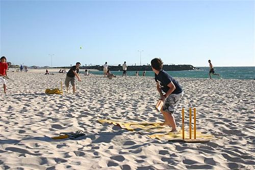 beach cricket