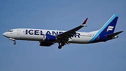 Eine Boeing 737 MAX 8 der Icelandair