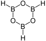 Strukturformel von Boroxin