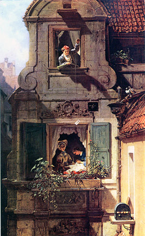 Der abgefangene Liebesbrief (Carl Spitzweg)