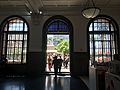 Internal view of the entrance to the Alexandre Mackenzie Building, facing the Viaduto do Chá.