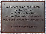 Ingo Binsch, † 5. November 2001, Berlin