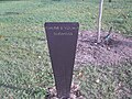 Stele und Baumpflanzung zu Ehren Chiune und Yukiko Sugiharas im Garten der Gerechten der Welt in Padua, Italien