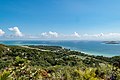 Blick auf den Flugplatz Praslin, Seychellen