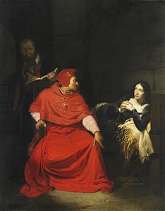 Joan of Arc, Sick, Interrogated in Prison by the Cardinal of Winchester, 1824, Musée des Beaux-Arts, Rouen, France.