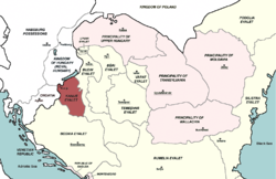 Kanije Eyaleti harita üzerinde