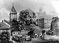 Kratzturm mit Restaurant Baugarten, 1871