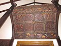 St Llwchaiarn's church, Llanllwchaiarn. 'Dado' from Rood Screen.