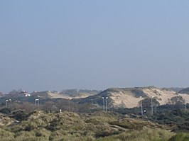 Duinencomplex Ter Yde, gezien vanaf de Zeebermduinen