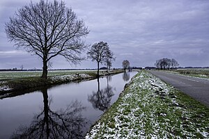 De Rodervaart in de winter