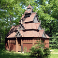 Stave church in Warren County, Indiana