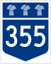 Highway 355 marker