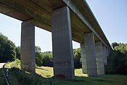 Eine der zahlreichen Talbrücken zwischen Köln und Olpe